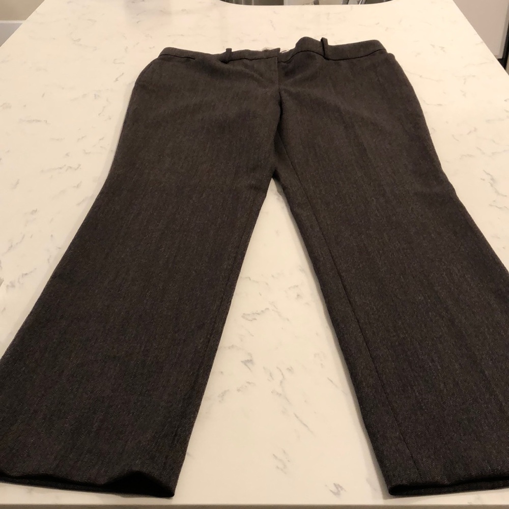 Ann Taylor Loft dark brown straight leg pants. Size 8 Petite. Like new beautiful
